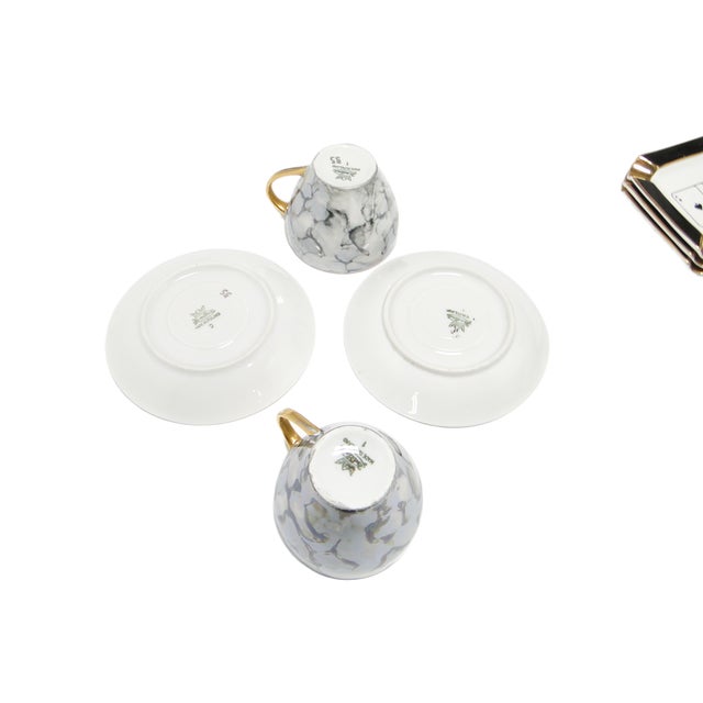 Art Deco Coffee Cups from Ćmielów, Poland, 1960s, Set of 2 For Sale - Image 6 of 7