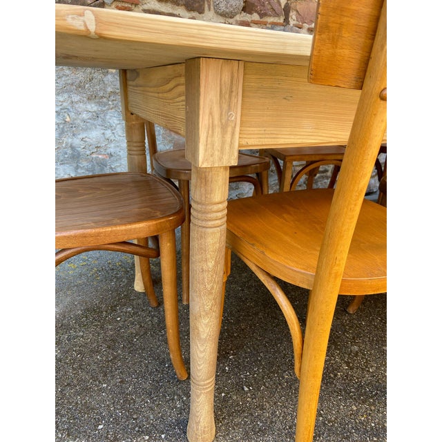 Large French Farm Table, 1950s For Sale - Image 12 of 16
