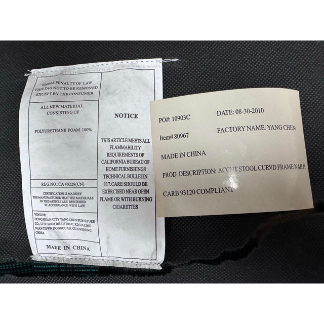 X-Frame English Regency Leopard Upholstered Ottoman For Sale - Image 12 of 12