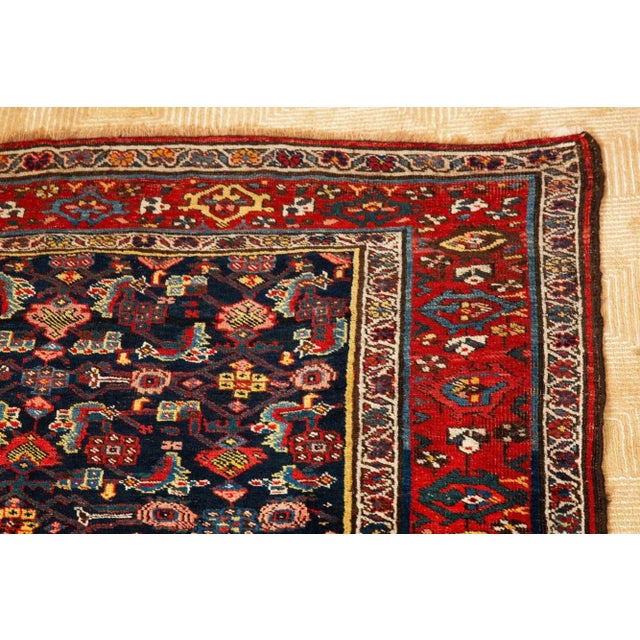 Persian Persian Antique Bidjar Bijar Runner Rug Carpet Circa 1920 | 9.25’ X 4.5' For Sale - Image 3 of 12