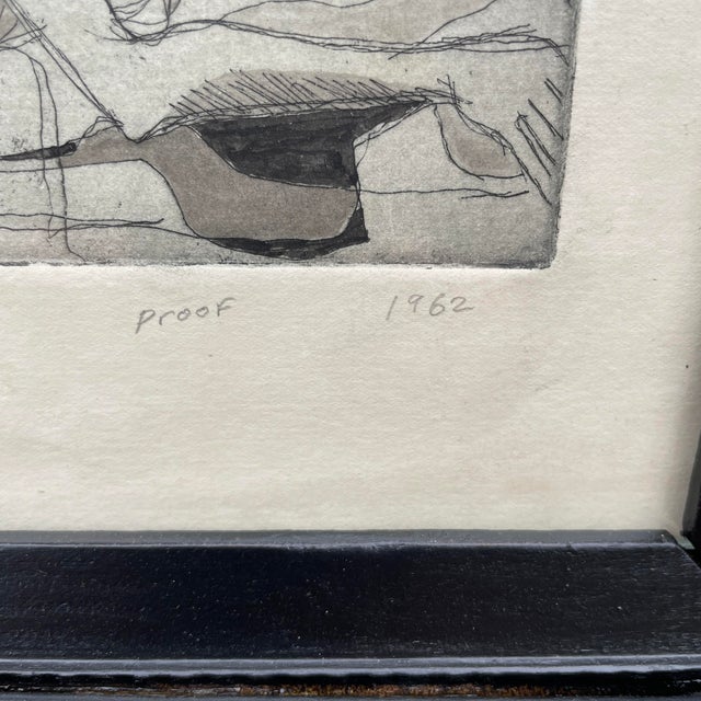 Modernist Etching, Artist Proof, C. 1962 Chairish
