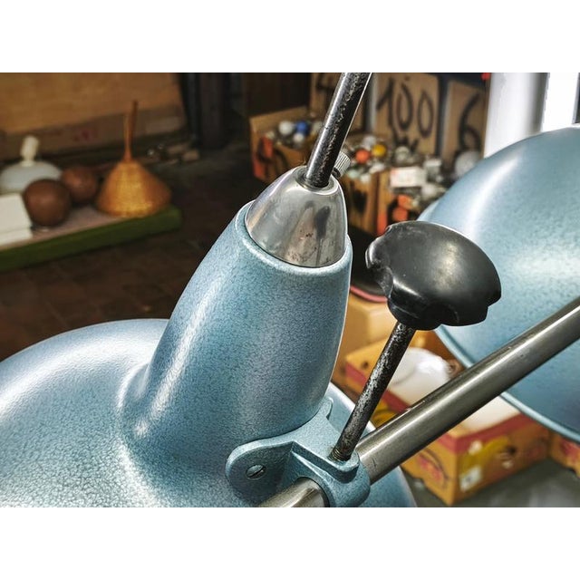 Italian Industrial 3-Light Chandelier from A.L.F Firenze, 1970s For Sale - Image 16 of 18