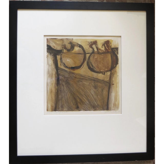 1990s 1998 Kathryn Hadley "Emerging Pomegranates" Monoprint, Framed For Sale - Image 5 of 6