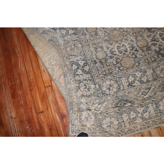 Zabihi Collection Tribal Mini Khani Ersari Rug For Sale - Image 4 of 12