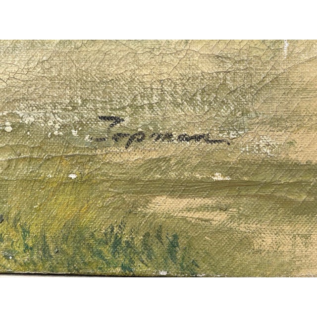 Early 20th Century Rural Pennsylvania Landscape Oil Painting, Framed For Sale - Image 12 of 13