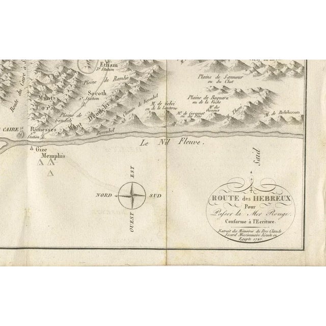 Antique Map of the Route of the Hebrews in Egypt to the Red Sea, 1720 For Sale - Image 5 of 11