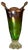 Murano Mid-Century Murano Art Glass Purple 4 Point and Green Vase For Sale - Image 4 of 18