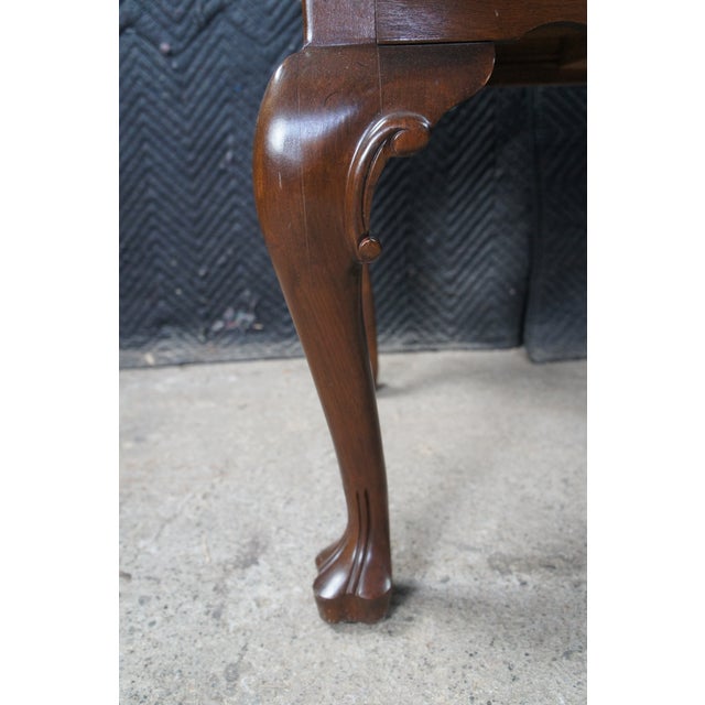 1980s 1980 Ethan Allen Georgian Court Cherry Lowboy Console Table Hall Chest 11-9205 For Sale - Image 5 of 14