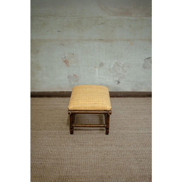 Wooden Ottomans by Lyda Levi for McGuire San Francisco, 1970s, Set of 2 For Sale - Image 3 of 8