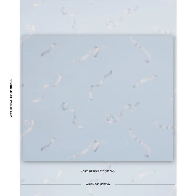 Based on original hand-drawn artwork, Beth wallpaper in blue by Charlap Hyman & Herrero with Pilar Almon features...