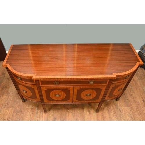 Edwardian Sheraton Sideboard in Mahogany, 1910s For Sale - Image 4 of 12