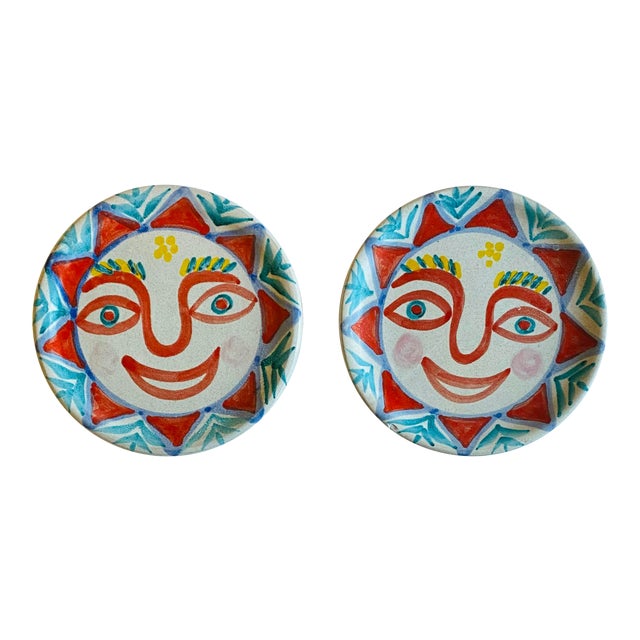 Vintage Giovanni Di Simone Plates- a Pair For Sale