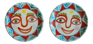 Vintage Giovanni Di Simone Plates- a Pair