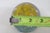 Yellow St Clair Hand Blown Art Glass Paperweight Yellow Flower Controlled Bubble 4515b For Sale - Image 8 of 8