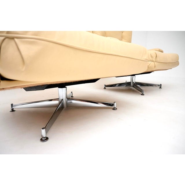 Vintage Leather and Chrome Kohinoor Armchairs from Howard Keith, 1960s, Set of 2 For Sale - Image 10 of 11