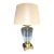 Tyndale Chicago Glass Vase Lamp With Brass Base For Sale