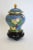 Sky Blue 1920s Cloisonne Jar With Wood Base For Sale - Image 8 of 8