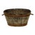 19th C French Oakwood Grape Harvest Bucket From Burgundy For Sale
