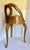 Early 20th C. Italian Three-Legged Caned Vanity Chair With Sculptural Loop Back For Sale - Image 4 of 13