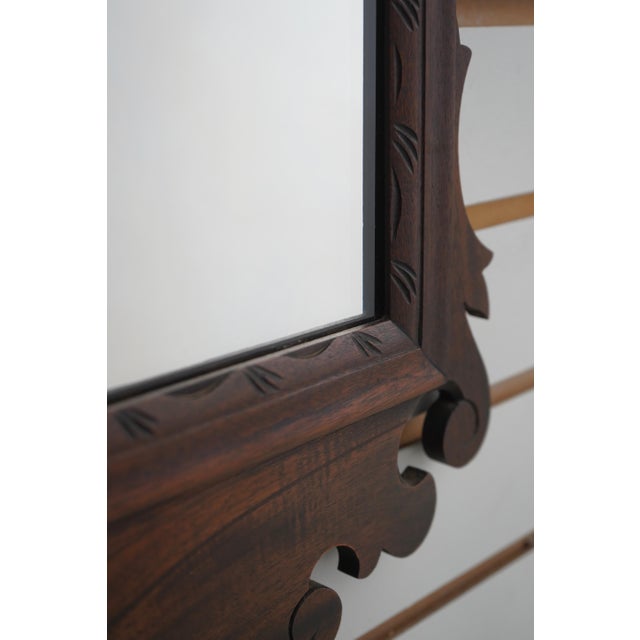 Vintage Eagle Carved Frame Chippendale Mahogany Mirror For Sale In Philadelphia - Image 6 of 10