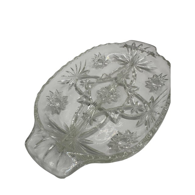 Vintage Kromex Glass and Chrome Divided Tray For Sale - Image 10 of 12
