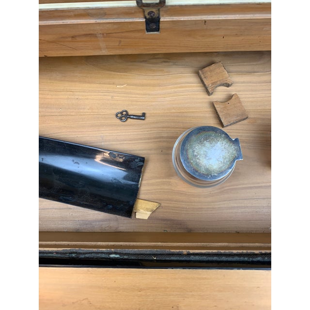 Late 19th Century Antique Campaign Lap Desk For Sale - Image 11 of 12