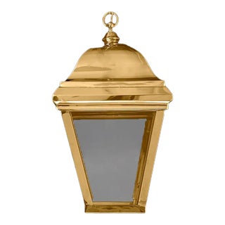 Claridge Lantern in Gold Finish For Sale