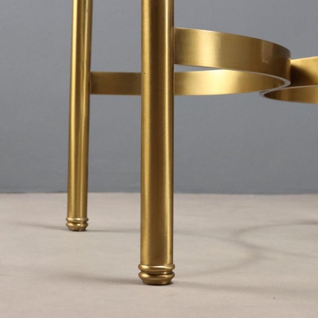 Brass Coffee Table with Glass Top, 1970s For Sale - Image 8 of 10