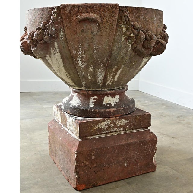 Early 20th Century English Compton Terracotta Pot on Pedestal For Sale - Image 9 of 12