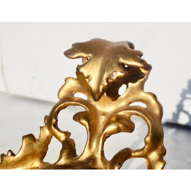 Wood Antique Gilt Wood and Gesso Photo Frame Italian Circa 1900 For Sale - Image 7 of 9