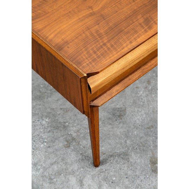 1960s Mid Century Modern Nightstand End Side Table Lane First Edition Walnut Drawer MCM For Sale - Image 12 of 12