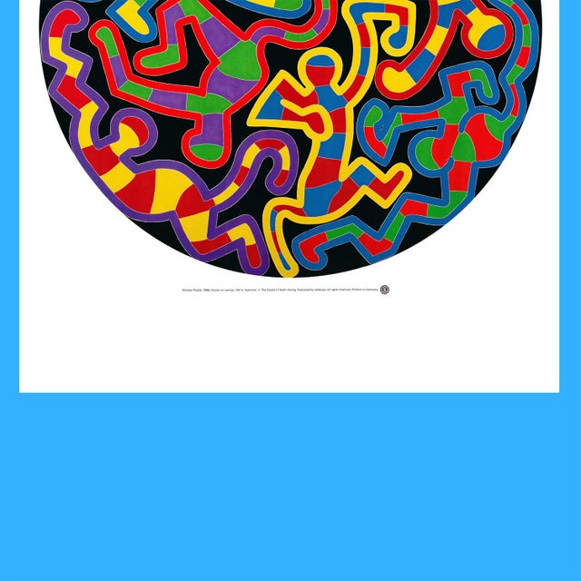 1990s 1990s After Keith Haring - Monkey Puzzle Vintage Fine Art Print Offset Lithography Poster 90s For Sale - Image 5 of 8