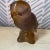 1990s Claude l'Hoste Daum Owl in Hazelnut Brown Glass For Sale - Image 10 of 12