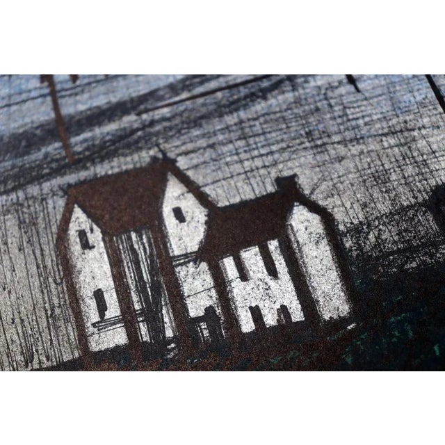 Mid-Century Modern Bernard Buffet Original Double Lithograph Ltd. Edition 1967 W/Frame For Sale - Image 3 of 5