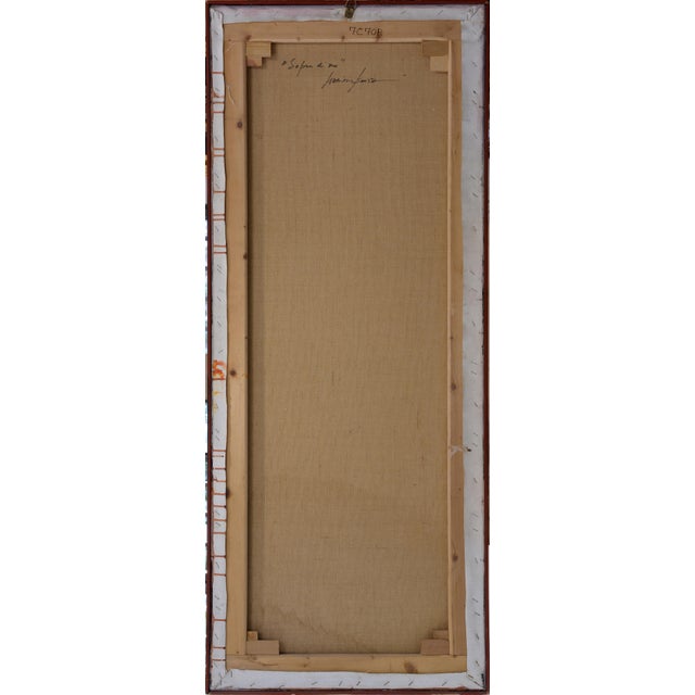 Black Massimo D’Orta, Sopra di Me, Mixed Media on Canvas, 2006 For Sale - Image 8 of 10