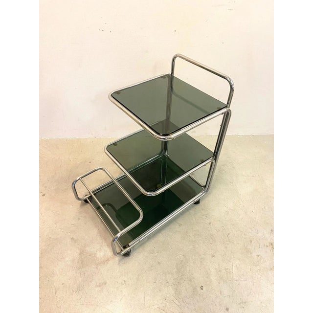 1970s Mid-Century Modern Steel Trolley, 1970s For Sale - Image 5 of 12