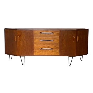 Mid-Century Modern Teak Sideboard with Hairpin Legs from G-Plan For Sale