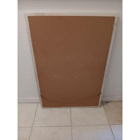 1970s Hollywood Regency Wall Mirror Ivory Color For Sale - Image 5 of 6