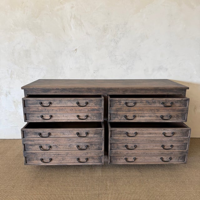 Daphne 4 Drawer Reclaimed Pine Dresser For Sale - Image 4 of 9