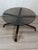 Magnificent coffee table by Sigurd Ressell for Vatne Mobler. Norway, 1970s. Wooden frame supporting a thick smoked glass...