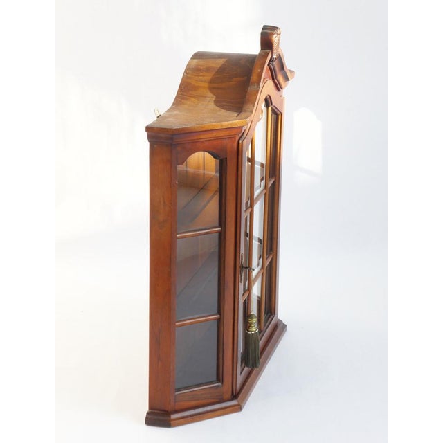 Vintage Wooden Wall Display Apothecary Cabinet, 1960s For Sale - Image 4 of 7