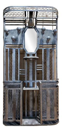 Art Deco Iron Coat Rack