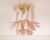 Mid-Century Modern Ceiling with Murano Glass Sellas Pink and White Saddles, Italy, 1990s For Sale - Image 3 of 12