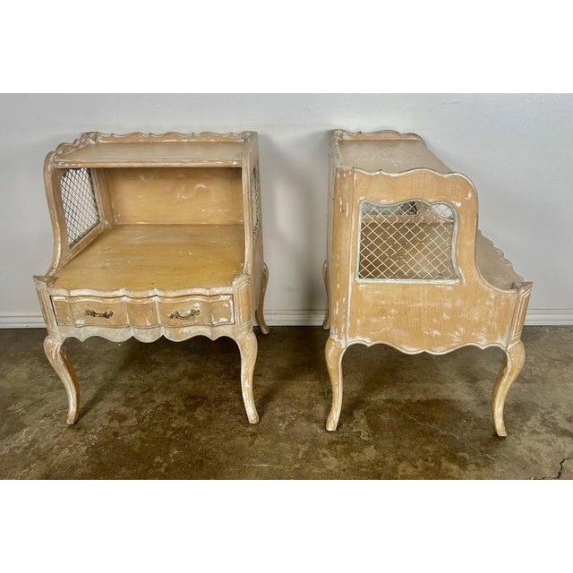 Pair of French Provincial Nightstands, Early 20th Century For Sale - Image 11 of 13