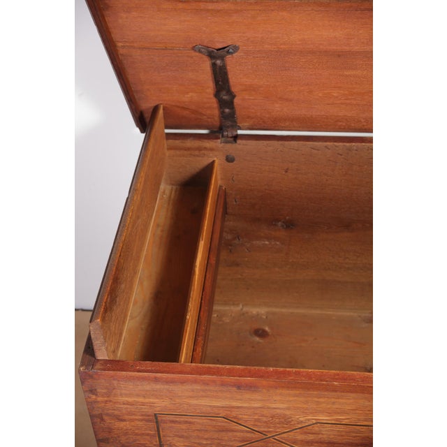 Antique Baroque Oak Chest, 1750s For Sale - Image 10 of 18