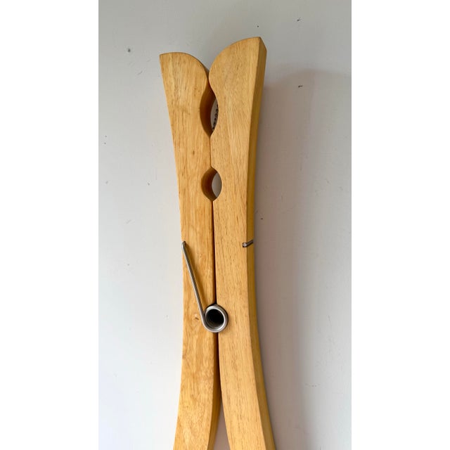 Postmodern Oversize Clothespin Hanging Sculpture For Sale In Charleston - Image 6 of 7