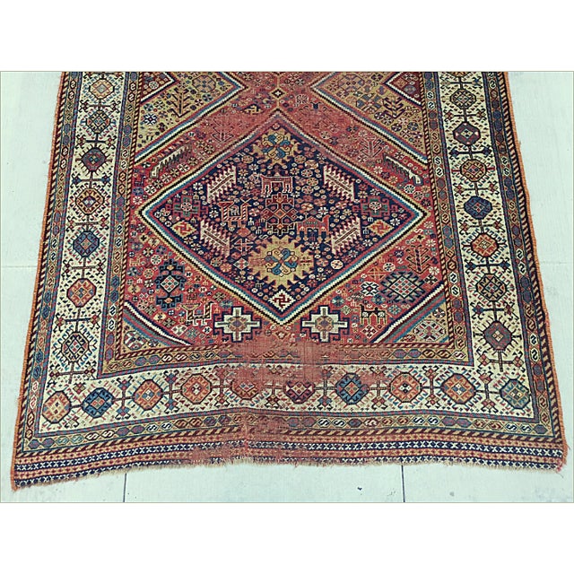 Distressed Antique Persian Tribal Runner/Gallery Rug. For Sale - Image 15 of 18