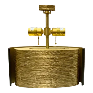 Thomas Pheasant for Baker Textured Brass Cloak Table Lamp