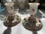 Shabby Chic Antique Dresden Porcelain Floral Candlestick Holders a Pair For Sale - Image 3 of 12