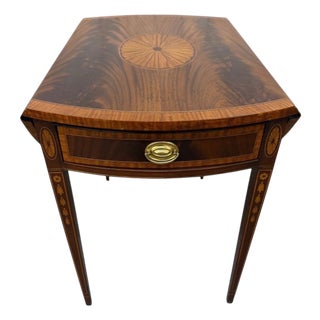 Vintage Council Craftsman Mahogany Pembroke Side Table - Refinished! For Sale